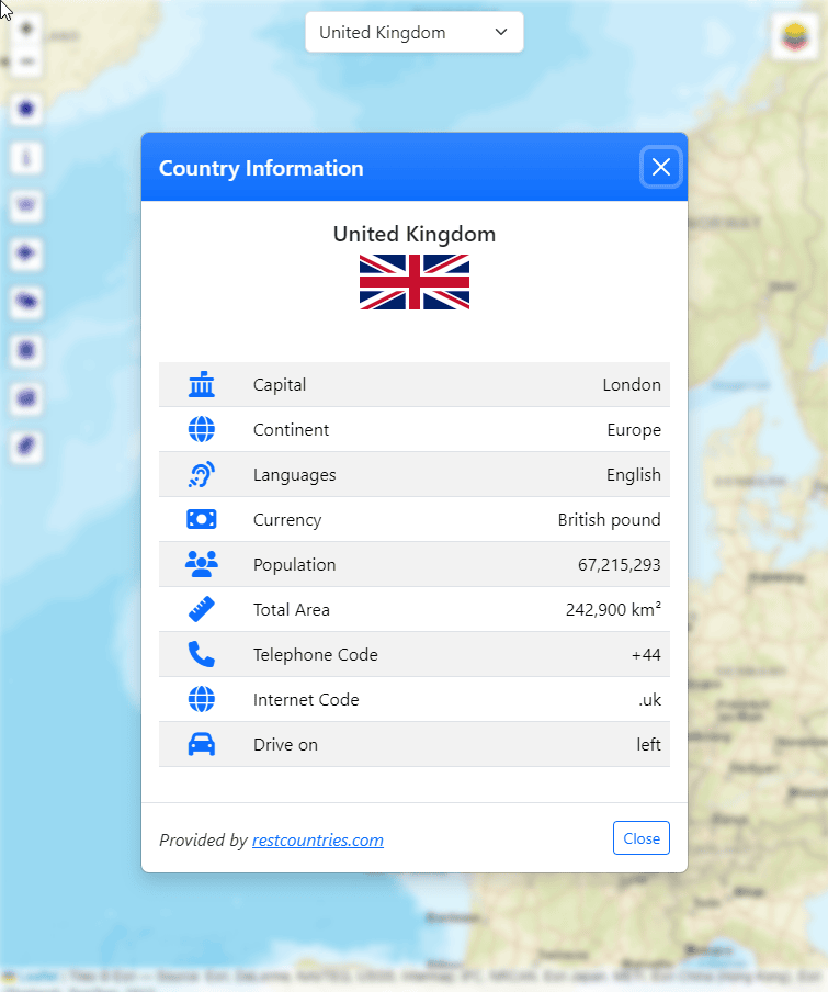 Gazetteer Country Information