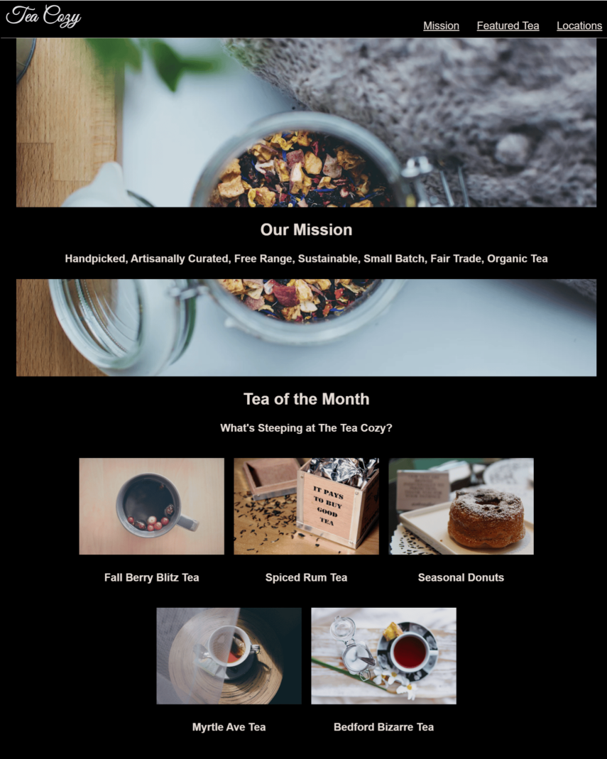 Tea Website